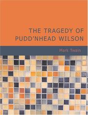 Cover of: The Tragedy of Pudd\'nhead Wilson (Large Print Edition) by Mark Twain