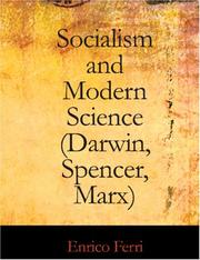 Cover of: Socialism and Modern Science (Darwin, Spencer, Marx) (Large Print Edition)