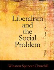 Cover of: Liberalism and the Social Problem (Large Print Edition)