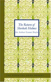 Cover of: THE RETURN OF SHERLOCK HOLMES by Arthur Conan Doyle