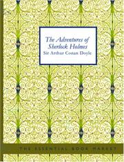 Cover of: THE ADVENTURES OF SHERLOCK HOLMES (Large Print Edition) by Arthur Conan Doyle