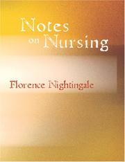 Cover of: Notes on Nursing (Large Print Edition) by Florence Nightingale