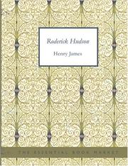 Cover of: Roderick Hudson (Large Print Edition) by Henry James