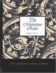 Cover of: The Mysterious Rider (Large Print Edition) | Zane Grey