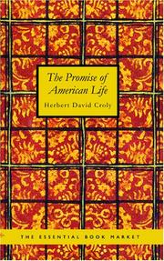 Cover of: The Promise of American Life by Herbert David Croly