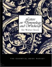 Cover of: Letters on Demonology and Witchcraft (Large Print Edition) by Sir Walter Scott