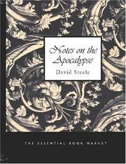 Cover of: Notes on the Apocalypse (Large Print Edition) by David Steele, David Steele