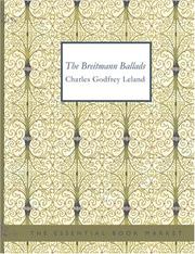 Cover of: The Breitmann Ballads (Large Print Edition) | Charles Godfrey Leland