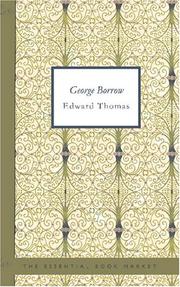 Cover of: George Borrow by Edward Thomas