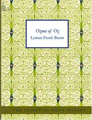 Cover of: Ozma of Oz (Large Print Edition) by L. Frank Baum