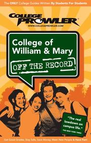 Cover of: College of William & Mary Va 2007