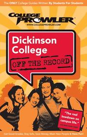 Cover of: Dickinson College. Off the Record