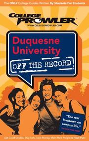 Cover of: Duquesne University Pa 2007