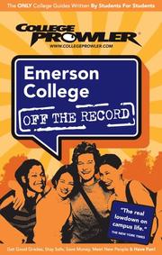 Cover of: Emerson College Ma 2007