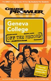 Cover of: Geneva College Pa 2007