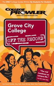 Cover of: Grove City College Pa 2007 by College Prowler