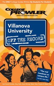 Cover of: Villanova University 2007 | College Prowler
