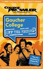 Cover of: Goucher College by Ashley Moss