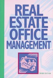 Cover of: Real Estate Office Management, 4E