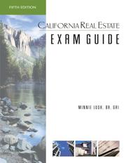 Cover of: California Real Estate Exam Guide by Minnie Lush, Minnie Lush