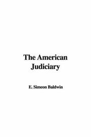 Cover of: The American Judiciary