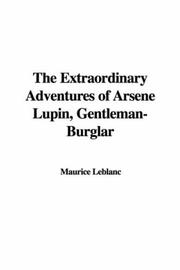 Cover of The Extraordinary Adventures of Arsène Lupin, Gentleman-Burglar by maurice leblanc
