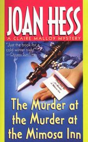 Murder at the murder at the Mimosa Inn by Joan Hess