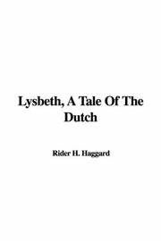 Cover of: Lysbeth by H. Rider Haggard