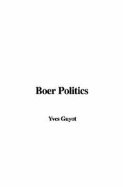 Cover of: Boer Politics