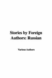 Cover of: Stories by Foreign Authors