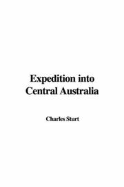 Cover of: Expedition into Central Australia by Charles Sturt