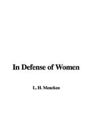 Cover of: In Defense of Women