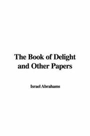 Cover of: The Book of Delight and Other Papers