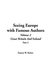 Cover of: Seeing Europe with Famous Authors, Volume 2, Part 2