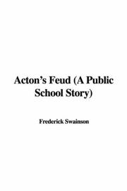 Cover of: Acton's Feud (A Public School Story)