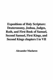 Cover of: Expositions of Holy Scripture by Alexander Maclaren, Alexander Maclaren