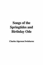 Cover of: Songs of the Springtides and Birthday Ode