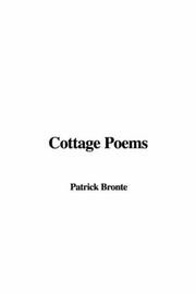Cover of: Cottage Poems by Patrick Brontë