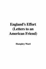Cover of: England's Effort (Letters to an American Friend)