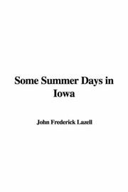 Cover of: Some Summer Days in Iowa