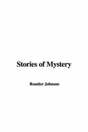 Cover of: Stories of Mystery | Johnson, Rossiter