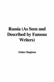 Cover of: Russia (As Seen and Described by Famous Writers) by Esther Singleton