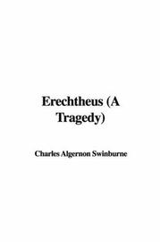Cover of: Erechtheus (A Tragedy)