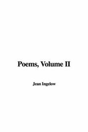 Cover of: Poems, Volume II