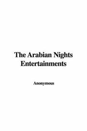 Cover of: The Arabian Nights Entertainments by Anonymous