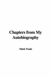 Cover of: Chapters from My Autobiography by Mark Twain