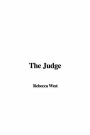 Cover of: The Judge by Rebecca West