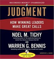 Cover of: Judgment: How Winning Leaders Make Great Calls