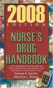Cover of: 2008 PDR  Nurse's Drug Handbook (Pdr Nurse's Drug Handbook) (Pdr Nurse's Drug Handbook)