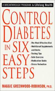 Cover of: Control Diabetes in Six Easy Steps by Maggie Greenwood-Robinson